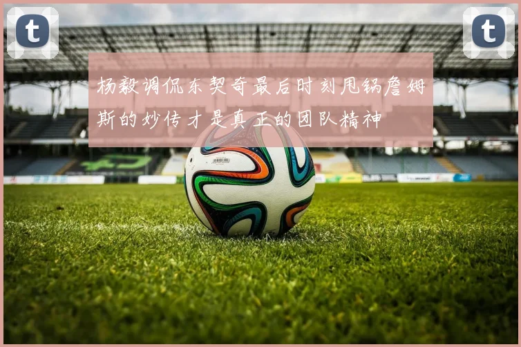 杨毅调侃东契奇最后时刻甩锅詹姆斯的妙传才是真正的团队精神